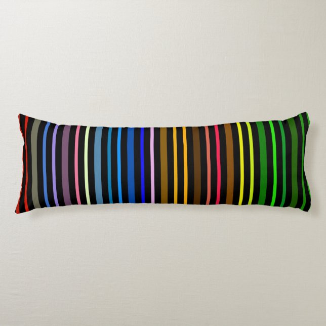 Multi Colour Stripe Pattern Body Cushion (Front)