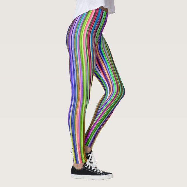 Multi-colour Striped Leggings (Right)