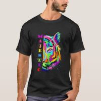 Multi colour tiger design