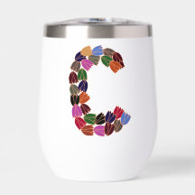 Multi-colour Tulip Lettered “C”