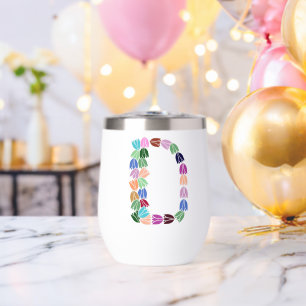 Multi-colour Tulip Lettered “D”
