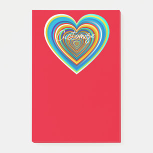 Multi-colour Valentine Heart Thunder_Cove Post-it Notes
