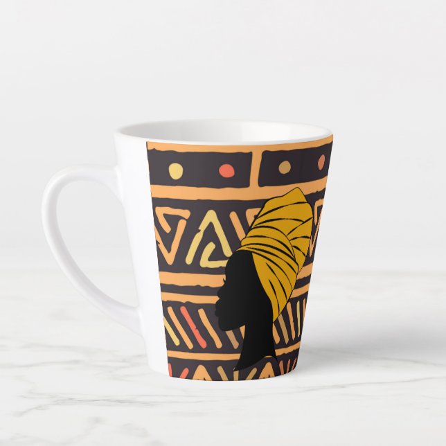 Multi-coloured African Print Mug (Left)