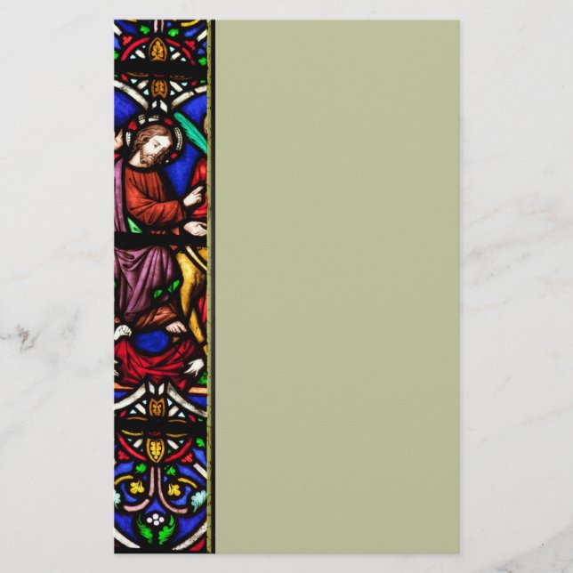 Multi Coloured Bible Scene Stationery (Front)
