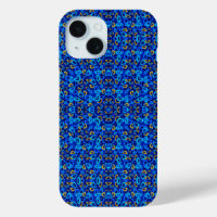 Multi-coloured blue ornament abstract