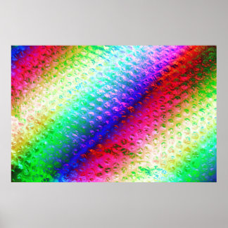 Multi coloured bubble wrap poster