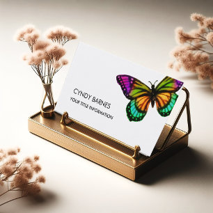 Multi Coloured Butterfly Business Card