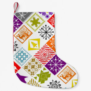Multi-coloured Christmas Small Christmas Stocking