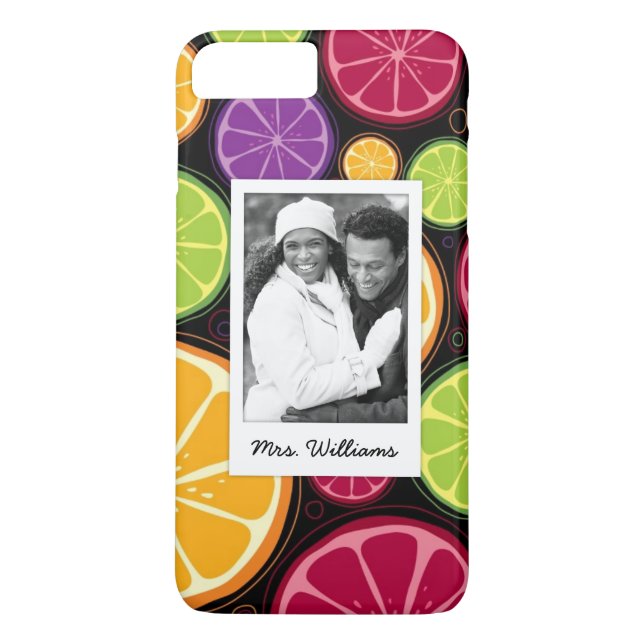 Multi Coloured Citrus | Add Your Photo Case-Mate iPhone Case (Back)