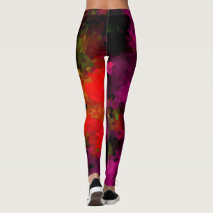 Multi-coloured crystals, crystals, multi-coloured leggings