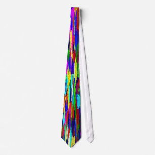 Multi-Coloured Crystals Pattern Tie