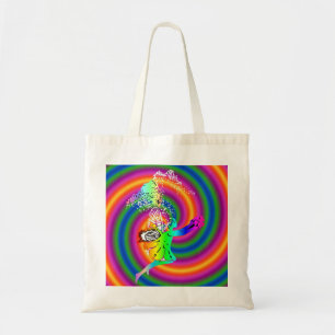 Multi-coloured fairy tote bag