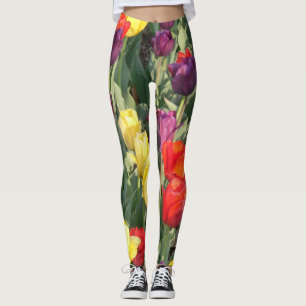 Multi-Coloured Floral Leggings