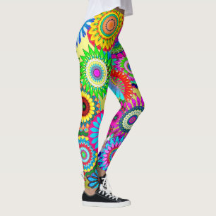 Multi-Coloured Floral/Leggins Leggings