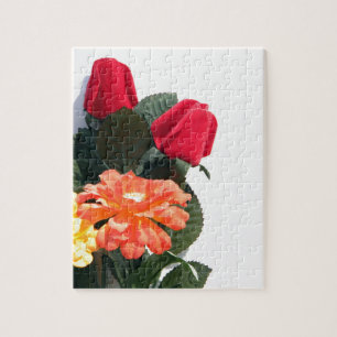 Multi-Coloured Flowers Jigsaw Puzzle