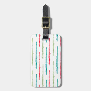 Multi Coloured Flutes Luggage Tag