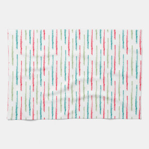 Multi Coloured Flutes Tea Towel