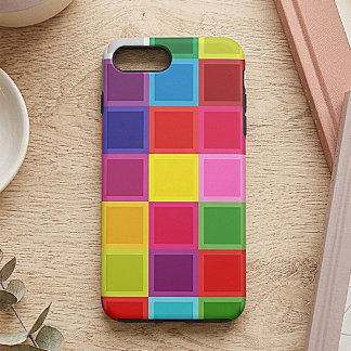 Multi Coloured Girly iPhone 7 Plus, Tough Case