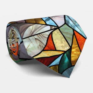 Multi-Coloured Glass Abstract Tie