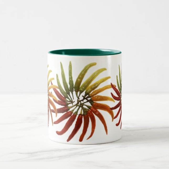 Multi-Coloured Hot Peppers Mug (Center)