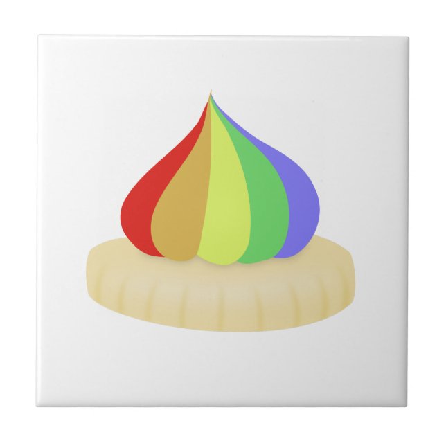 Multi coloured iced gem tile (Front)