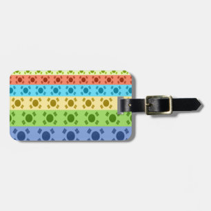 Multi-Coloured Korean Flag Art Print Luggage Tag