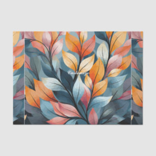 Multi-coloured Leaves Thunder_Cove Tissue Paper