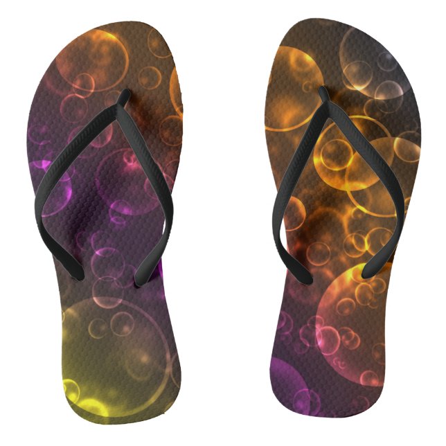 Multi-coloured lenses , bokeh jandals (Footbed)