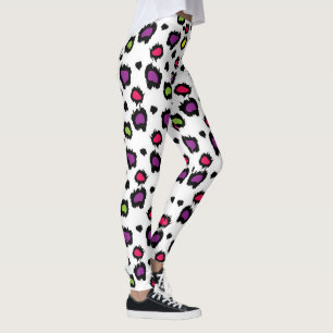 Multi-Coloured Leopard Print/Leggins Leggings