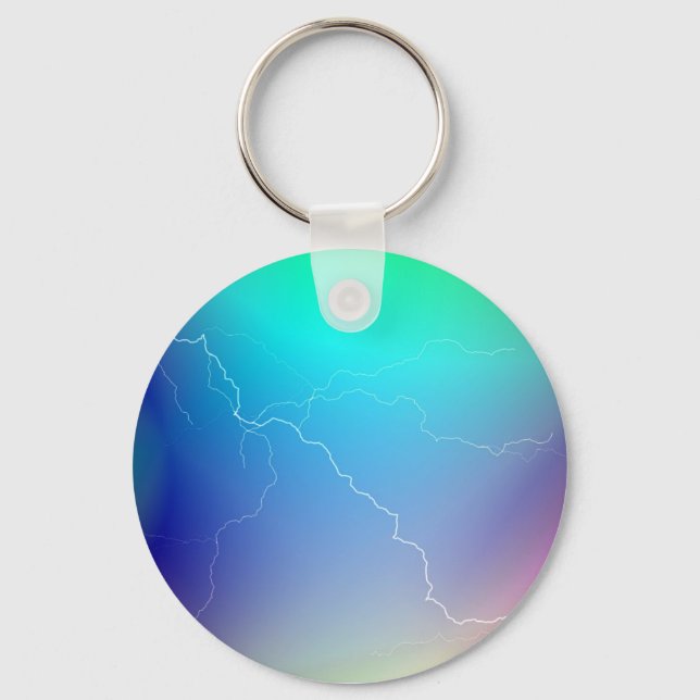 Multi-Coloured Lightning keychain (Front)