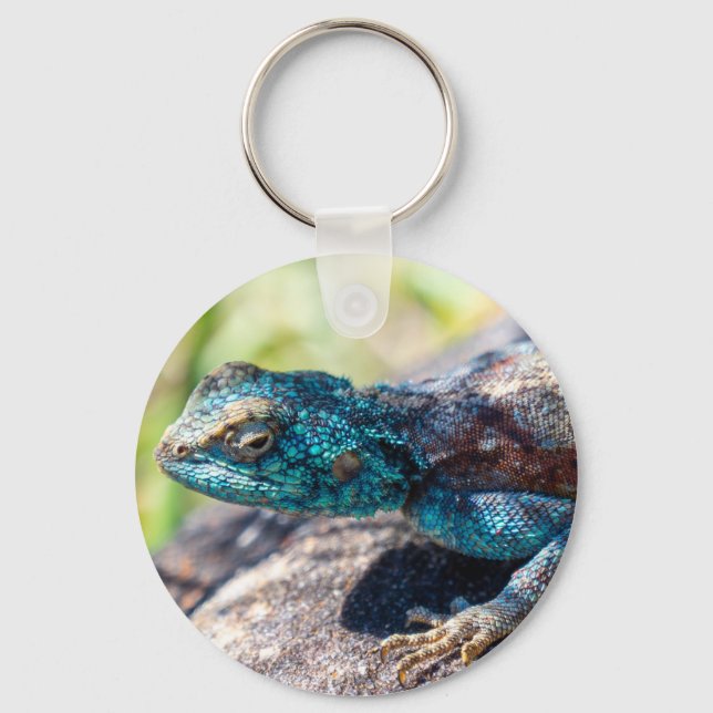Multi-Coloured Lizard Keychain (Front)