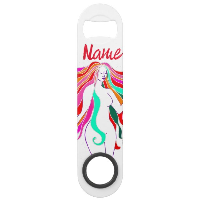 Multi-coloured long-haired goddess Thunder_Cove  (Front)