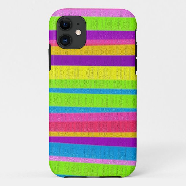 Multi coloured oil paint stripes Case-Mate iPhone case (Back)