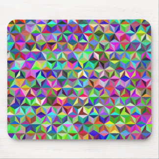 Multi Coloured optical illusion geometric shapes Mouse Pad