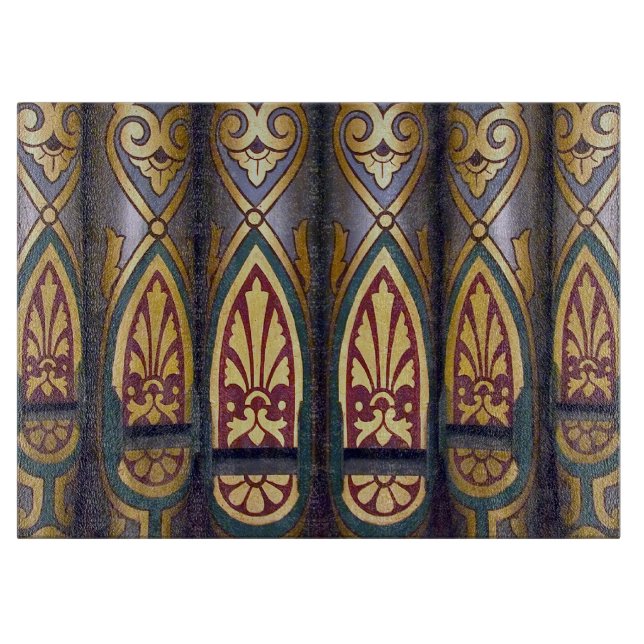 Multi-coloured organ pipes cutting board (Front)