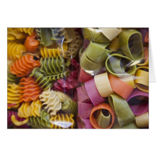 Multi coloured pasta, Torri del Benaco, Verona