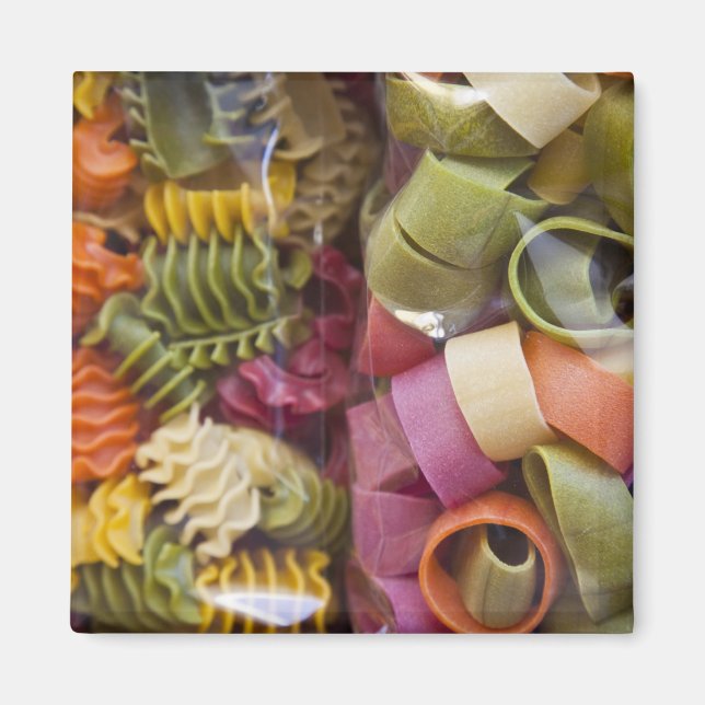 Multi coloured pasta, Torri del Benaco, Verona Magnet (Front)
