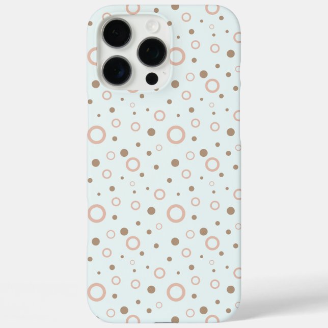 Multi Coloured Pattern Circles Light Green Custom Case-Mate iPhone Case (Back)
