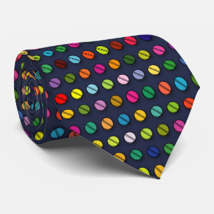 Multi-coloured pills pattern tie
