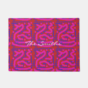 multi-coloured polka dots Thunder_Cove Doormat