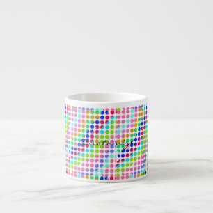 multi-coloured polka dots Thunder_Cove Espresso Cup