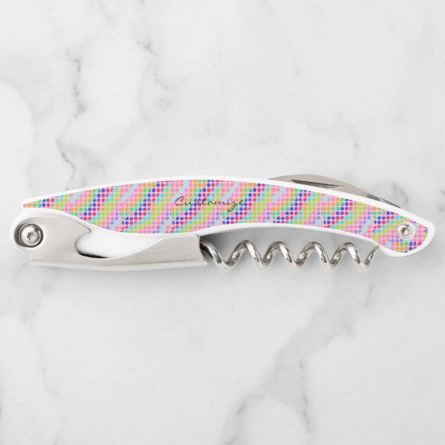 Multi-coloured polka dots Thunder_Cove stripes Corkscrew (Front)