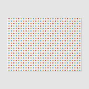 Multi-Coloured Polka Dots Tissue Paper