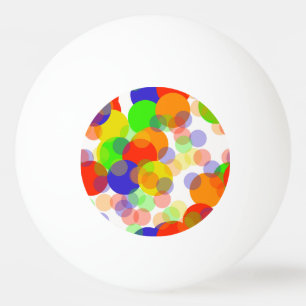 Multi Coloured Rainbow Polka Dot Bubbles   Ping Pong Ball