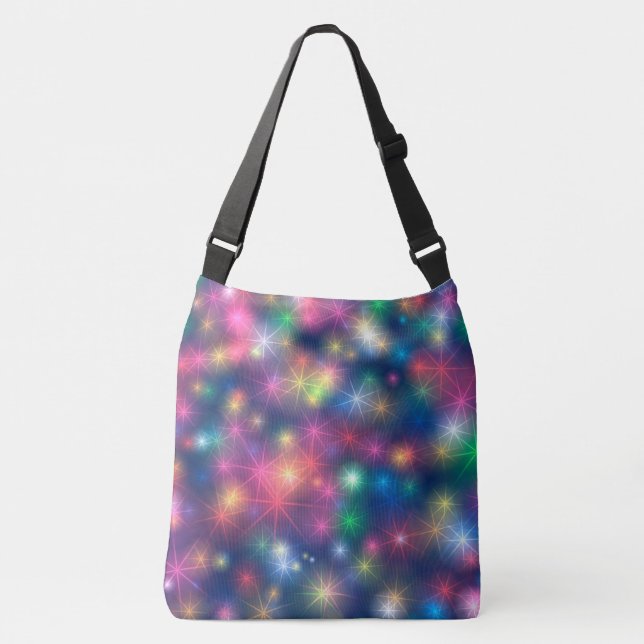 Multi-Coloured Stars Crossbody Bag (Front)