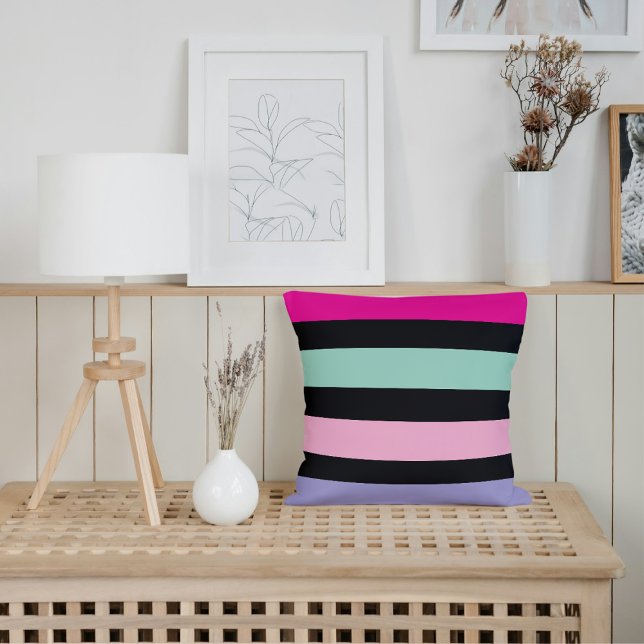 Multi coloured striped Cosy  Cushion (Creator Uploaded)