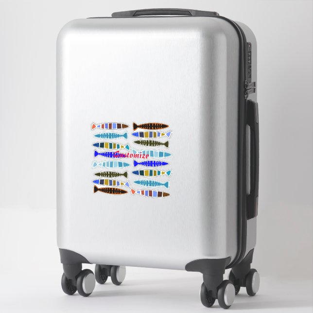 Multi-coloured striped fish Thunder_Cove (Suitcase)