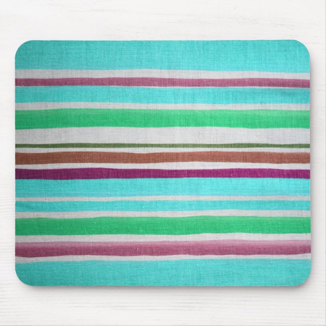 Multi-coloured Striped Mousepad (Front)