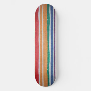 Multi-coloured Stripes Skateboard Deck