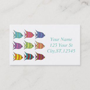 Multi-coloured Tropical Fish Thunder_Cove Business Card